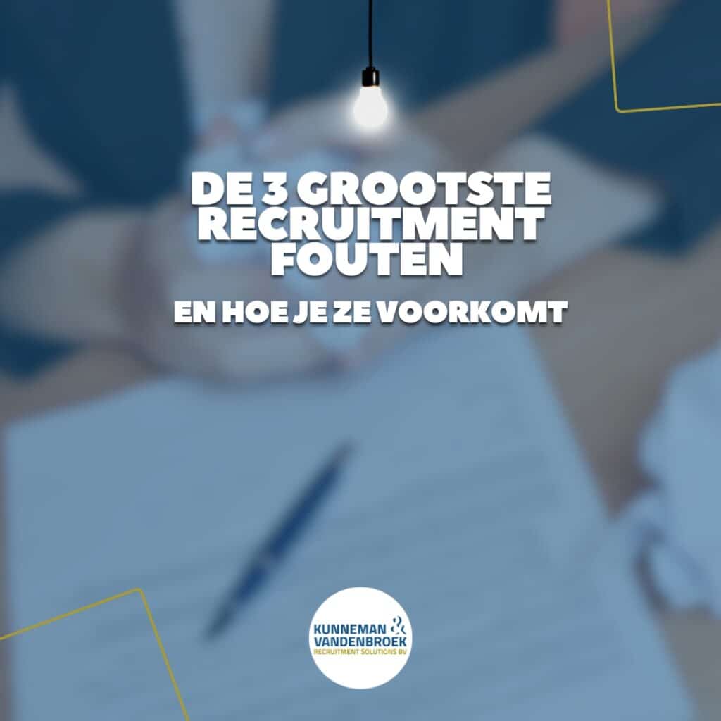 recruitmentfouten voorkomen